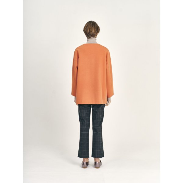 画像5: [PINETA]ジャケット ウールライクジャージハーフコート (5)