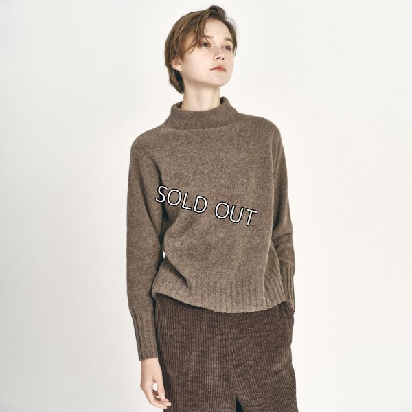 画像1: [PINETA]ニット ヤクボトルネックプルオーバー (1)
