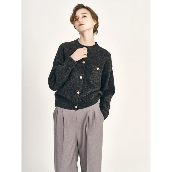 画像2: [PINETA]ニット ヤクメタルボタンジャケット (2)