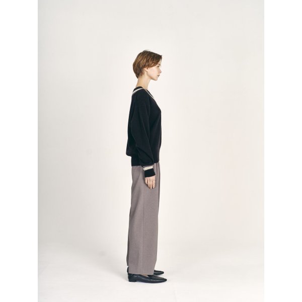 画像3: [PINETA]ニット ヤクＶネックプルオーバー (3)