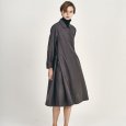 画像1: [PINETA]ワンピース クリアーツイルフレアーワンピース/9月中旬配送 (1)