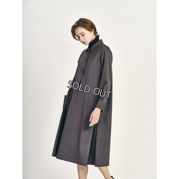 画像2: [PINETA]ワンピース クリアーツイルフレアーワンピース (2)