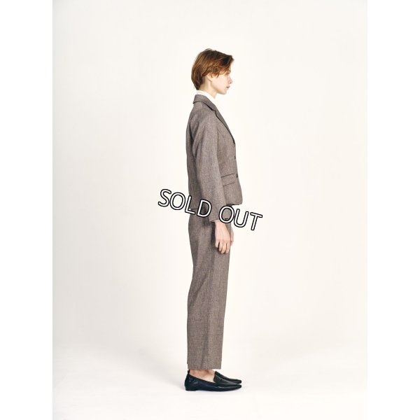画像3: [PINETA]パンツ ミックスツィードストレートパンツ (3)