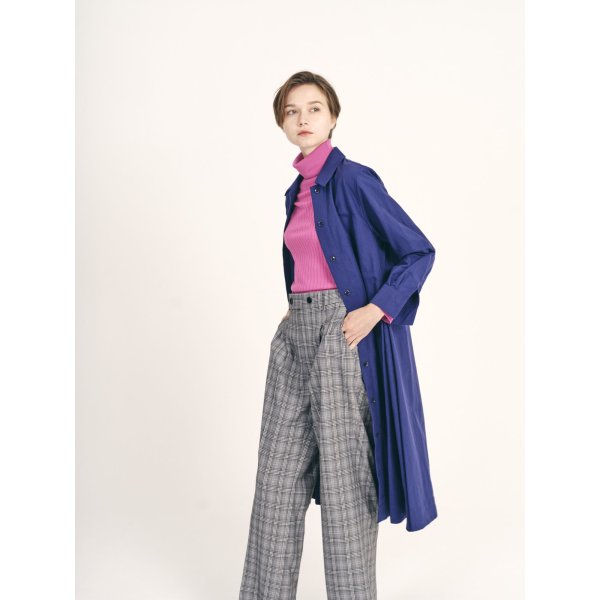 画像3: [PINETA]パンツ グレンチェックワイドパンツ (3)