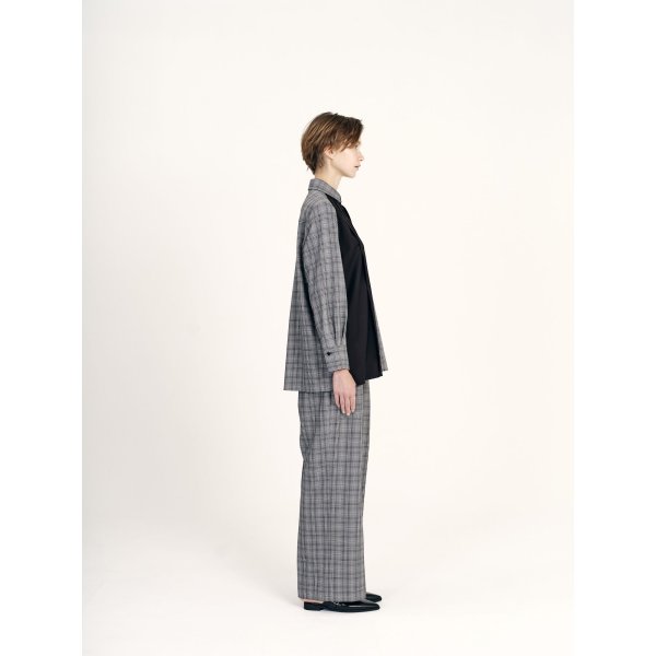 画像5: [PINETA]パンツ グレンチェックワイドパンツ (5)