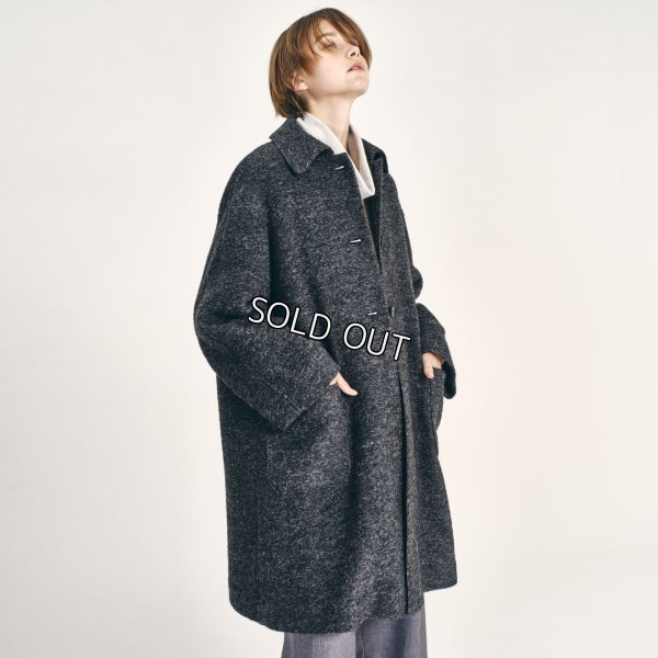 画像1: [PINETA]コート エアリーモヘア衿コート (1)
