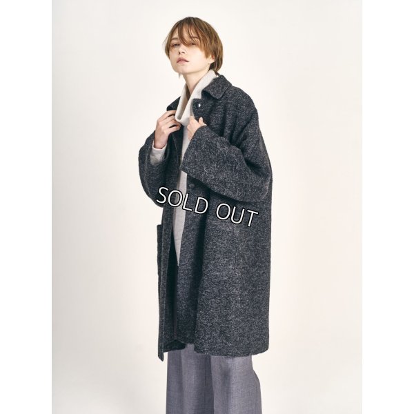 画像2: [PINETA]コート エアリーモヘア衿コート (2)