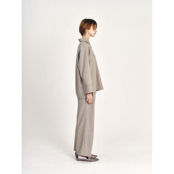 画像4: [PINETA]トップス・Tシャツ ストレッチウールブラウス (4)