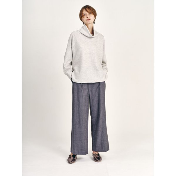 画像2: [PINETA]トップス・Tシャツ オフタートル　ラグランプルオーバー (2)