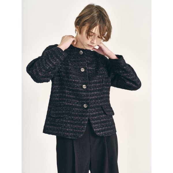 画像2: [PINETA]ジャケット バンビーナツイードジャケット (2)