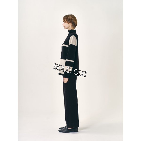 画像3: [PINETA]ニット ヤクボーダーニット (3)