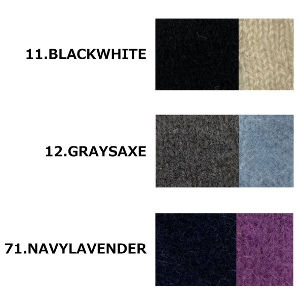 画像6: [PINETA]ニット Ａラインタイプ　プルオーバー　配色デザイン (6)