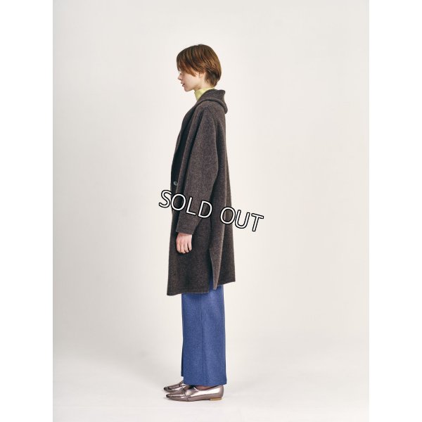 画像4: [PINETA]ニット ヤクフード付ロングカーディガン (4)