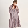画像1: [PINETA]ワンピース シャツ衿前開きデザイン　ワンピース/10月中旬配送 (1)