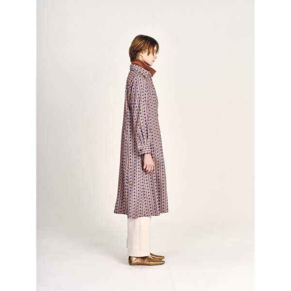 画像5: [PINETA]ワンピース シャツ衿前開きデザイン　ワンピース (5)