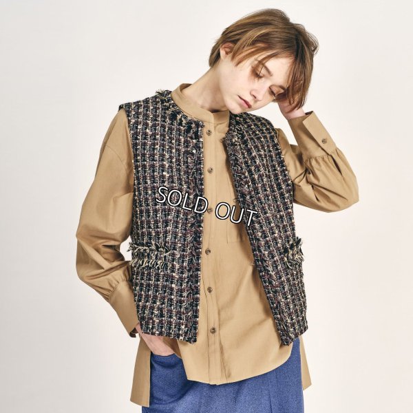 画像1: [PINETA]ジャケット バンビーナツイードベスト (1)