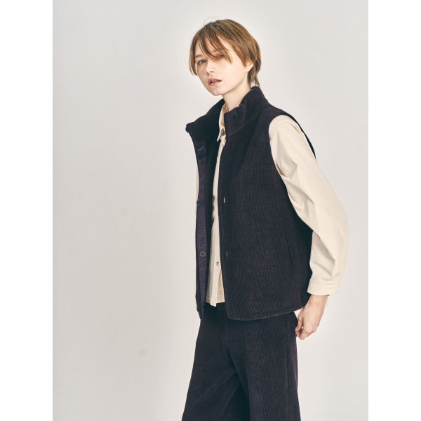 画像2: [PINETA]ジャケット 細コーデュロイベスト (2)