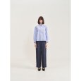 画像3: [PINETA]シャツ・ブラウス 後身頃ギャザー入りシャツブラウス/2月下旬配送 (3)