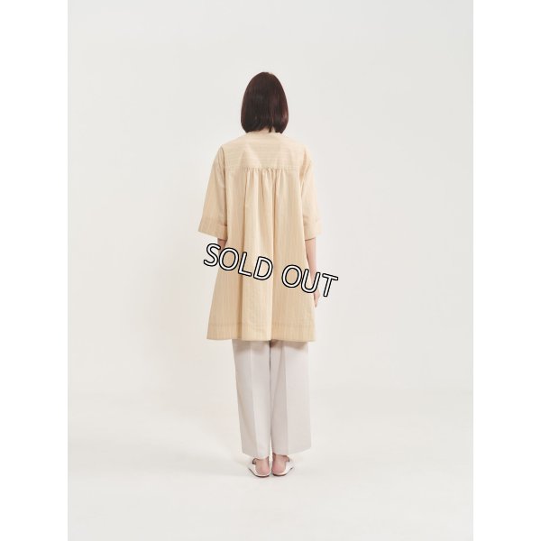 画像3: [PINETA]シャツ・ブラウス 丈長６分袖ワンピース (3)