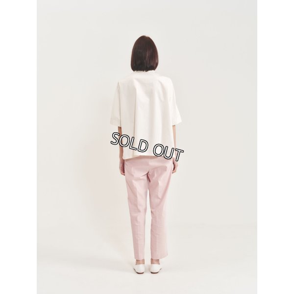 画像3: [PINETA]シャツ・ブラウス 前身頃に刺繍生地を使ったＢｉｇシャツ (3)