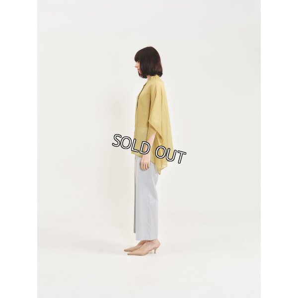 画像4: [PINETA]シャツ・ブラウス ノーカラー羽織タイプＢｉｇブラウス (4)