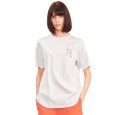 画像1: [PINETA]トップス・Tシャツ 英字ロゴ加工半袖Ｔシャツ/2月下旬配送 (1)