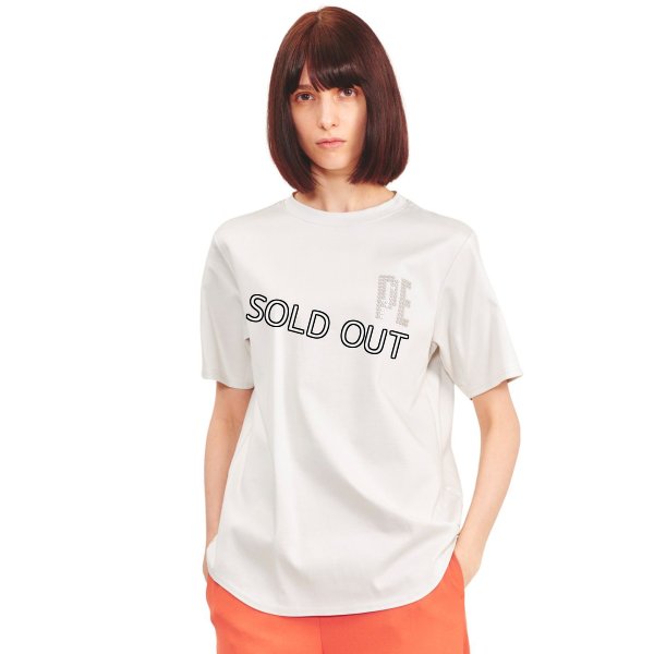 画像1: [PINETA]トップス・Tシャツ 英字ロゴ加工半袖Ｔシャツ (1)