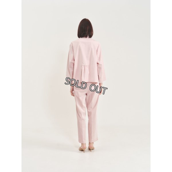 画像3: [PINETA]ジャケット スタンド衿、後身頃ギャザーがポイントＪＫ (3)