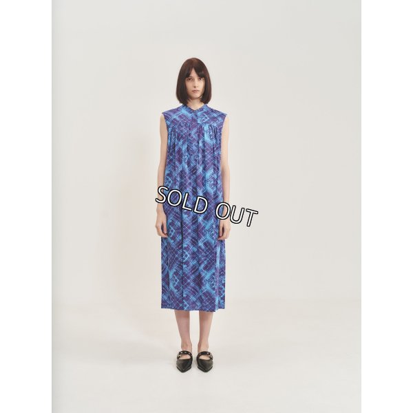 画像2: [PINETA]ワンピース 胸ギャザー入りノースリーブＯＰ (2)