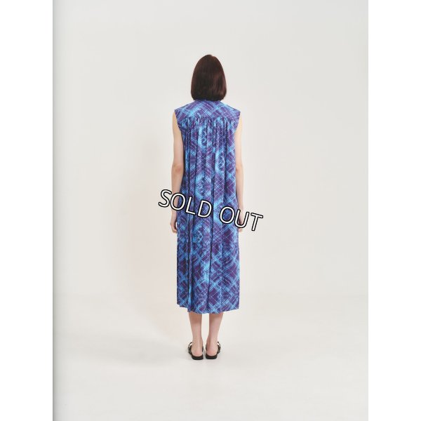 画像3: [PINETA]ワンピース 胸ギャザー入りノースリーブＯＰ (3)